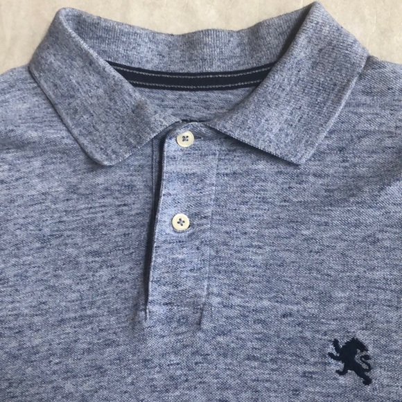 Express Men's 100% Cotton Light Blue Pique Polo Short Sleeves Shirt Size M - Picture 3 of 11